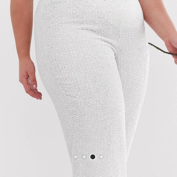 ASOS EDITION Curve embellished pants - Picture 3 of 11